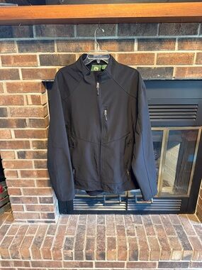 Men's Black Lightweight Softshell Jacket - Classic Everyday Layer